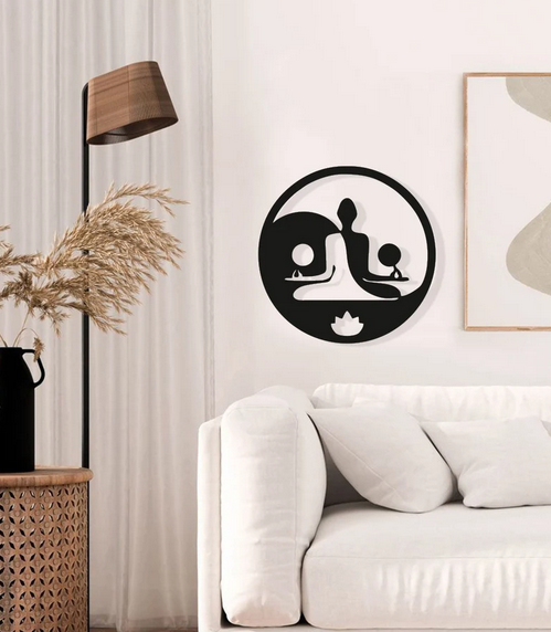 Cuadro Zen Yin Yang en - Decoración de Meditación y Equilibrio con Energía