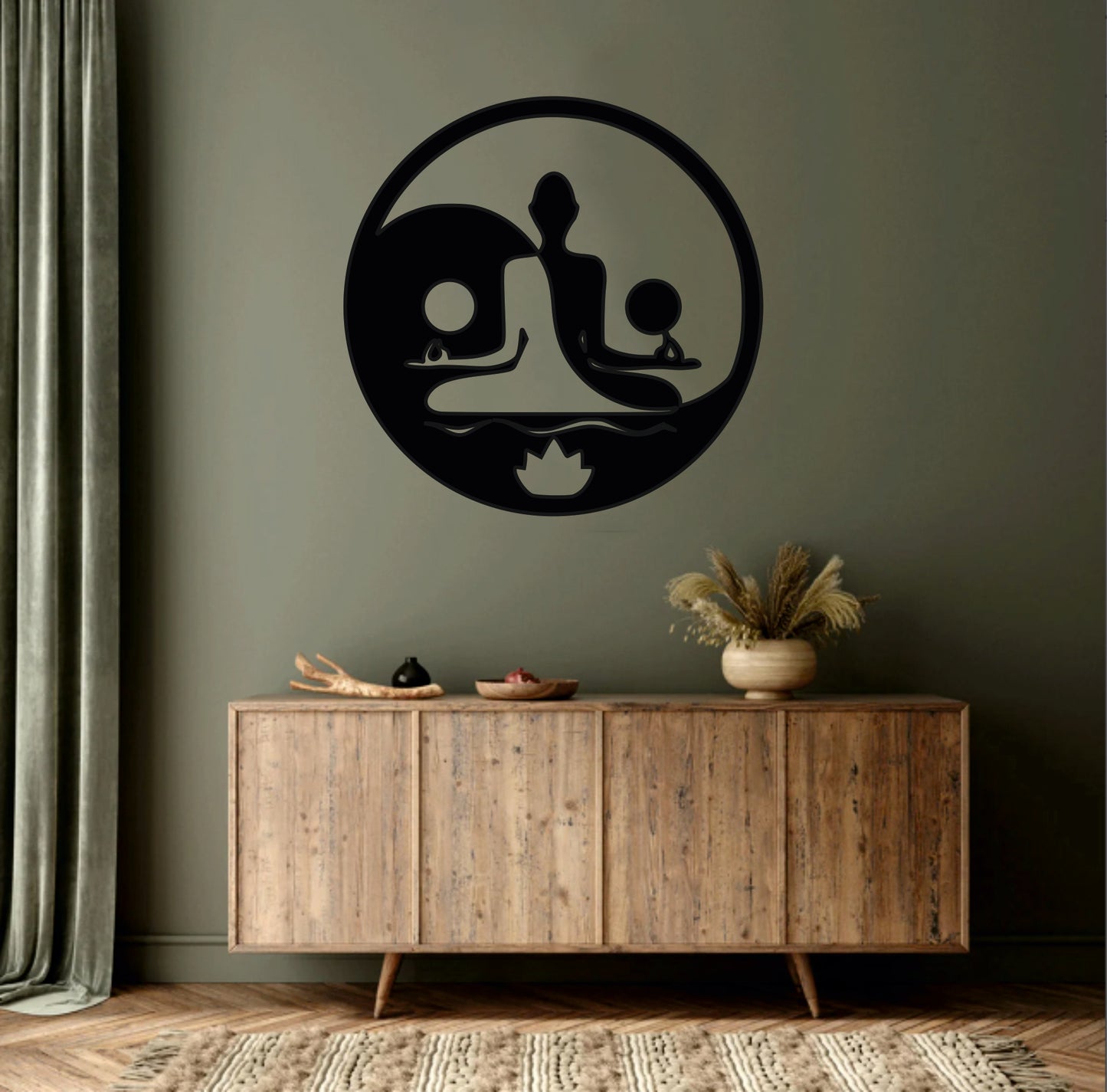Cuadro Zen Yin Yang en - Decoración de Meditación y Equilibrio con Energía