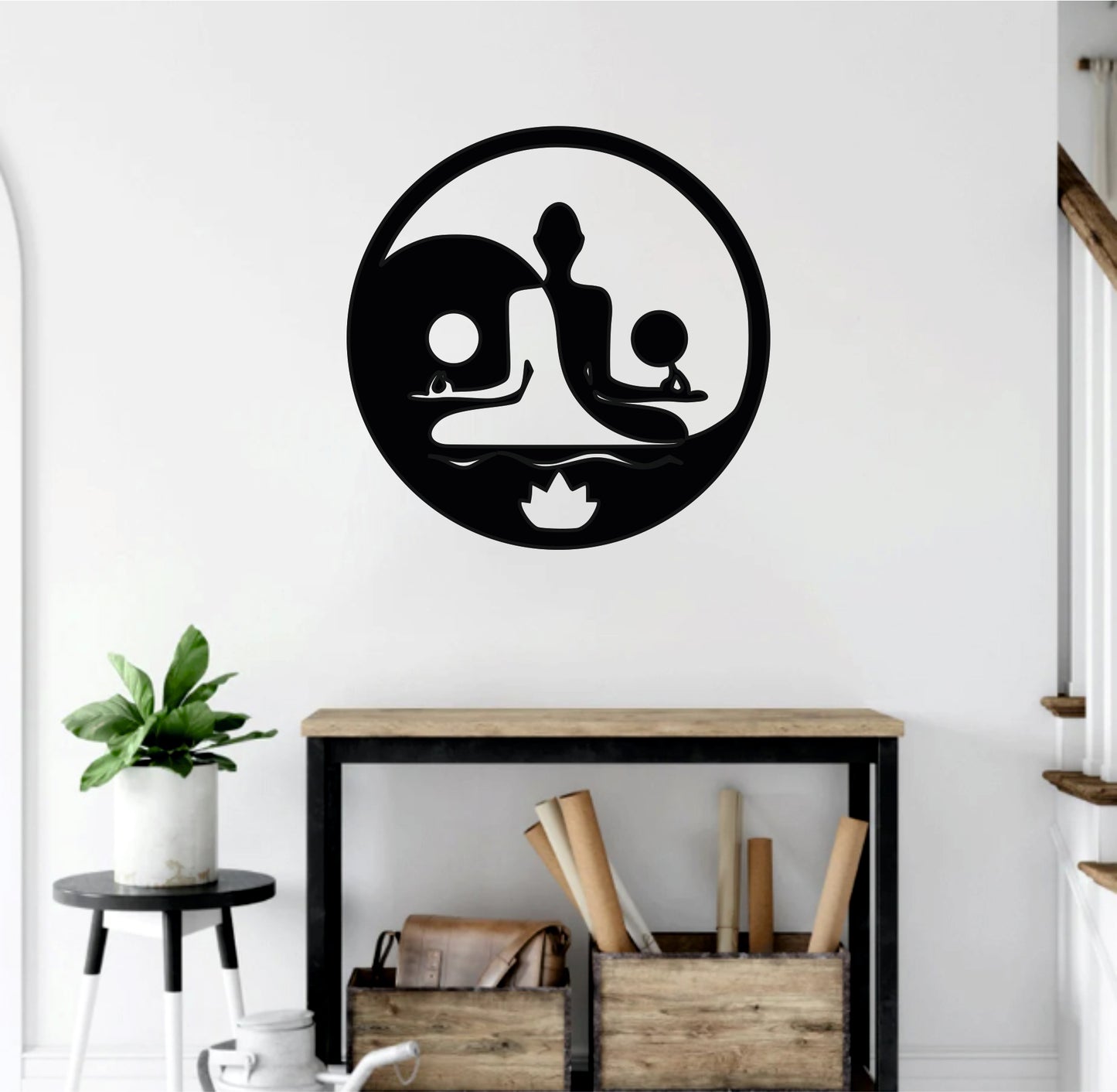 Cuadro Zen Yin Yang en - Decoración de Meditación y Equilibrio con Energía
